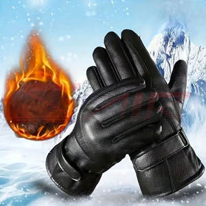 ถุงมือหนังเต็มนิ้วหุ้มฉนวนแฟชั่นฤดูหนาวสำหรับผู้ชายใหม่สำหรับฤดูหนาว - Product Image 2