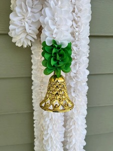 Guirlande de ficelle de toile de fond de jasmin, tenture murale, décor à la maison, décoration de mariage indien, guirlande décorative, décor de fête de festival - Product Image 5