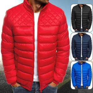 Chaqueta acolchada cálida de invierno ajustada para hombre, abrigo de esquí acolchado con cuello levantado a prueba de viento y logotipo frontal, Parkas, prendas de vestir - Product Image 4