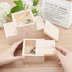 Boîte de rangement vintage <span class=keywords><strong>en</strong></span> <span class=keywords><strong>bois</strong></span>, boîte de rangement artisanale pour objets de collection par Crescent Crafts - Product Image 6