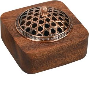 Quemador de incienso de Metal para decoración de hogar y oficina, quemador de cenizas con diseño de flores para exteriores, Estilo Vintage - Product Image 6