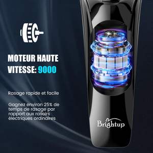Rasoir électrique sans fil pour homme avec tête flottante, étanche, triple lame, tondeuse escamotable, verrouillage de voyage pour utilisation en camping-car - Product Image 3