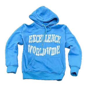 Jersey con forro bordado desgastado de algodón 100% para hombre, Sudadera con capucha para hombre, sudadera polar de invierno con patrón sólido, sudaderas con capucha para hombre - Product Image 5