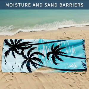 Serviette de plage de voyage en gros, grande serviette de plage, tissu doux, absorbant, séchage rapide, pour la piscine, les voyages et l'été - Product Image 6