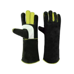 2025 nuevos guantes de soldadura de cuero dividido de vaca de protección Industrial guantes de cuero transpirables duraderos de seguridad para hombres - Product Image 3