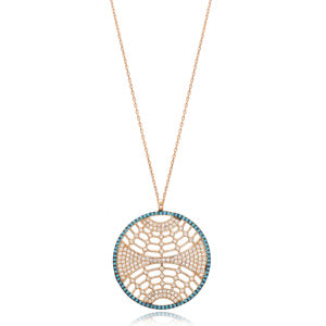 Moda redonda hueco encanto circón forma piedra turca venta al por mayor hecha a mano 925 joyería de plata esterlina - Product Image 1