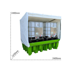 Bac de collecte de réservoir Carvel 2400x1420x2490mm avec couvercle en PVC, capacité 1400lt - Product Image 2