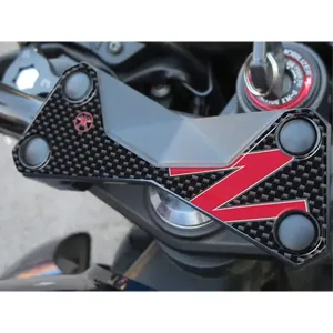 Autocollant de plaque de fourche 3D rouge pour motos Kawasaki Z750 & Z1000 - Product Image 1