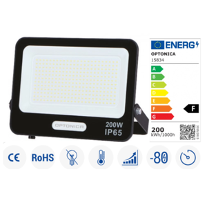 Optonica 15834 <span class=keywords><strong>200</strong></span>-watt LED SMD chiếu cơ thể màu đen ánh sáng tự nhiên 18000 lumen Flood Lights - Product Image 4