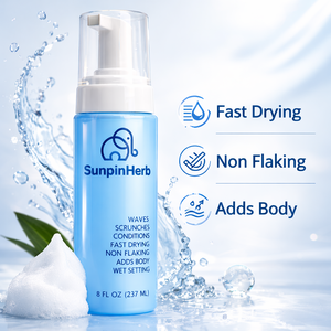 Espuma para el Cabello, Loción Espumosa para Trenzas, Rastas y Cabello Afro, Secado Rápido, Sin Residuos, Antiencrespamiento, Brillo, Fijación Fuerte, Fabricante OEM - Product Image 3