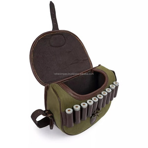 Sac de chasse pour chien REHEX IMPEX – Porte-cartouches en toile et cuir durable pour 100 à 125 cartouches, idéal pour le tir sur argile et les activités de plein air - Product Image 2