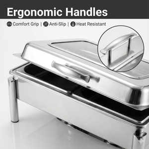 ציוד קייטרינג למסעדות, סיר חימום נירוסטה כסוף, סט בופה עם דוד מזון מסחרי המופעל על דלק - Product Image 4