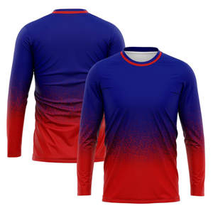 Maillots de football en polyester à séchage rapide pour adultes et enfants, logo personnalisé, design à manches longues - Product Image 2