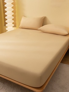 Draps en coton ajustés, modernes, minimalistes, solides, luxueux, 500 fils, ultra doux, respectueux de la peau, respirants, résistants à l'eau, écologiques - Product Image 4