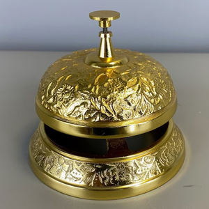 Cloche d'école artisanale, cadeau original, en alliage de laiton de qualité supérieure, cloche à main classique, décoration nautique antique, manche en bois - Product Image 4