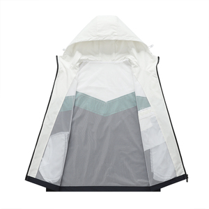 Cortavientos impermeable de nailon con capucha, chaquetas de impresión por sublimación, tipo de cierre de cremallera, personalizable - Product Image 1