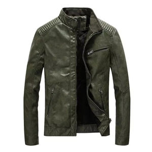 Alta calidad logotipo personalizado 100 _ chaqueta de cuero de moda precio barato motocicleta al aire libre chaquetas de cuero chaqueta para los hombres - Product Image 1