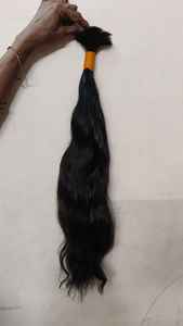 Cabello humano a granel alaigned cutícula sin procesar 100% SUR DE LA India. cabello humano a granel sin trama de donante único vrigin - Product Image 3