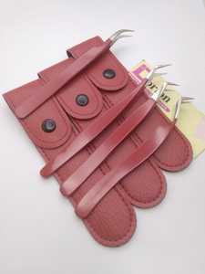 Las pinzas de extensión de pestañas de acero inoxidable con logotipo personalizado rojo más populares, el mejor precio al por mayor con características injertadas recubiertas - Product Image 2