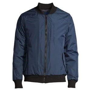 Blouson aviateur d'hiver pour homme personnalisé de haute qualité, logo sur le devant en toile, respirant, grande taille - Product Image 1