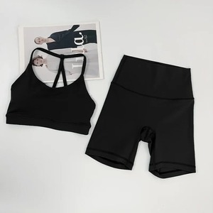 Nuevo conjunto de Yoga de encaje, sujetador de un solo hombro, camiseta sin mangas deportiva con fugas en el hombro, pantalones deportivos de cintura alta para mujer, conjunto de Yoga para Fitness - Product Image 6