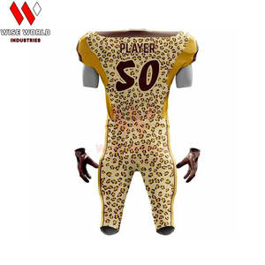 Meilleures ventes Uniformes de football américain pour hommes Personnalisables Respirantes Grandes tailles Haute qualité Faible MOQ Sans manches Équipes professionnelles - Product Image 2