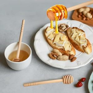 Cuchara de madera para miel para rociar miel fácilmente sin derrames, adecuada para uso en cocina y comedor - Product Image 3