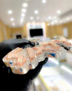 Pendentif en forme de croix de hibou en diamant rond de 3,50 carats pour homme, plaqué argent, style classique pour enfants, hindouisme - Product Image 3