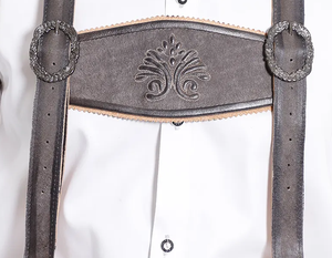 2025 pantalones de cuero bávaro personalizados para hombre 100% pantalones cortos de estilo callejero transpirables de ante de cabra para las estaciones de otoño - Product Image 6