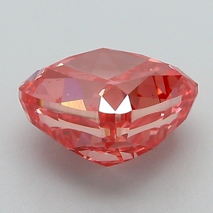 Diamant rose vif fantaisie certifié IGI, cultivé en laboratoire, taille coussin, diamant non monté pour la vente en gros de bijoux fins - Product Image 2