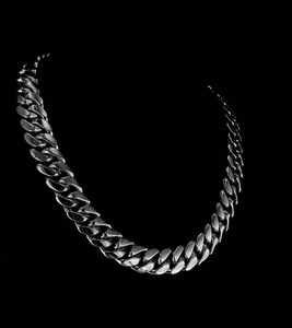 Elegante cadena cubana hecha a mano para hombre chapada en plata de ley 925, joyería de diseño clásico para uso diario - Product Image 2