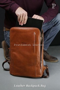 Carry-All Leather <b>Backpack</b> Bag <b>Secure</b> Spacious Wholesale Price Classic Handcrafted Business Factory Direct Bulk Discounts trends - Product Image 3