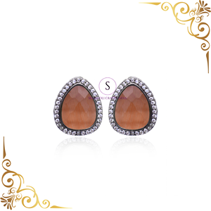 Accesorios de moda de diseñador, joyería oxidada de plata con pasador de cristal para mujer, hermosos cristales, boda Mehndi, Haldi, desgaste - Product Image 4