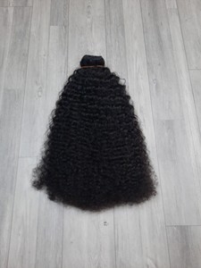 Inky-Extensión de cabello natural rizado de doble estiramiento, no mezclado, cabello humano - Product Image 5