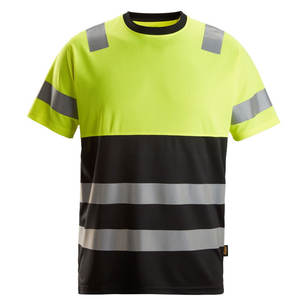 T-shirt de construction à séchage rapide à manches courtes sur mesure pour hommes, vêtements de travail réfléchissants haute visibilité, t-shirts de sécurité - Product Image 1