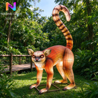 Lampu Hias 3D Bentuk Lemur Ekor Cincin untuk Wisata Malam di Kebun Binatang Hutan Tropis & Dekorasi Natal