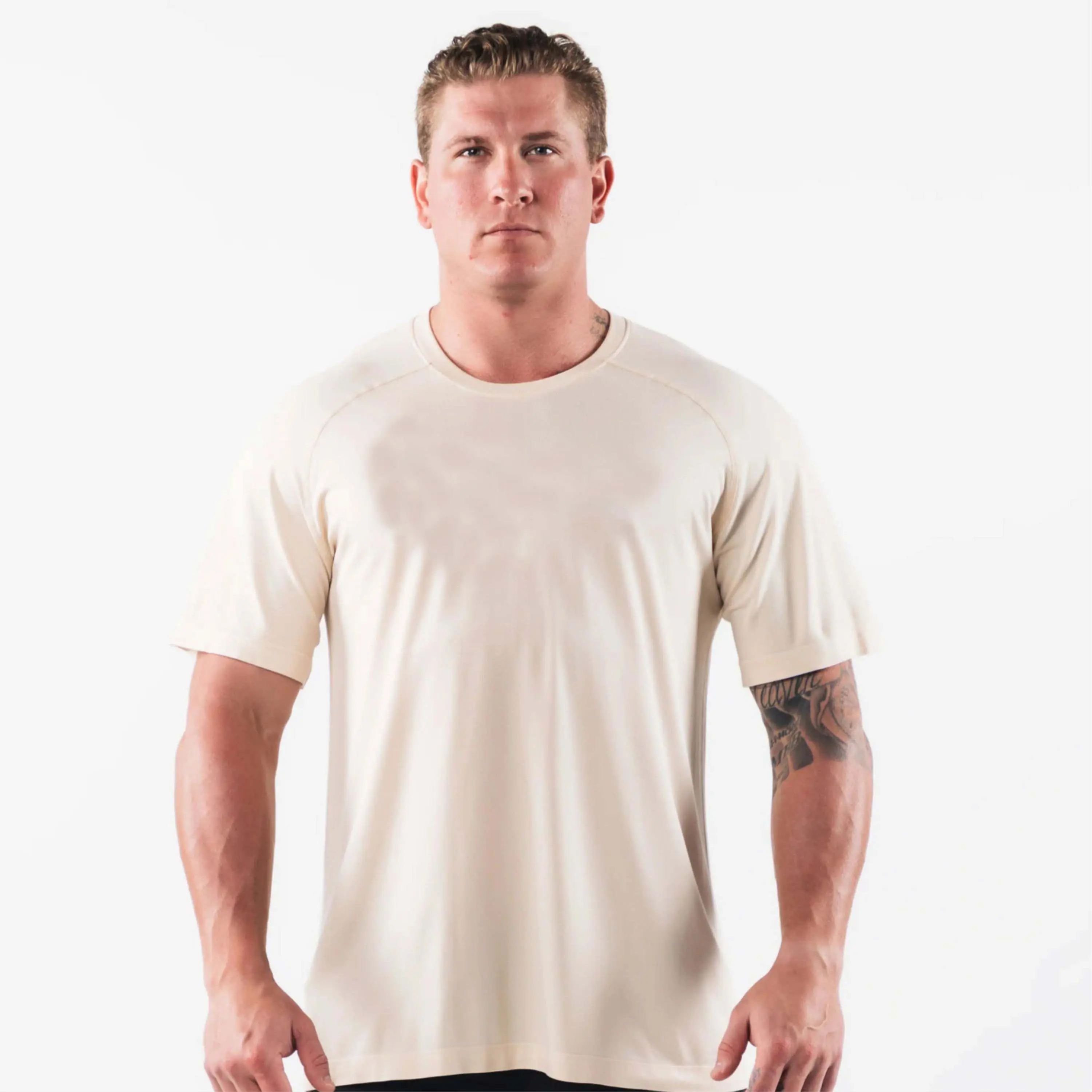 Hochwertiges Herren Fitness Training Jogging Fitnessstudio T-Shirts individueller Druck Logo Größe T-Shirt Kompressionsshirt