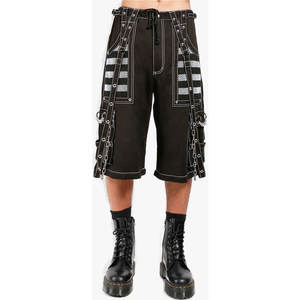 <b>Men's</b> White Mesh <b>Black</b> Cotton Gothic Pant Metal Chain Straps Skirt <b>Trousers</b> 2026 - Product Image 4
