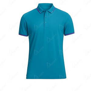 Polo clásico para hombre 100 por ciento algodón manga corta Casual Golf Polo Camiseta cómoda uso diario - Product Image 5