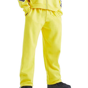 Pantalones informales directos de fábrica para hombre con cintura elástica alta Logotipo personalizado para ropa de calle Pantalones para hombre lavados - Product Image 1