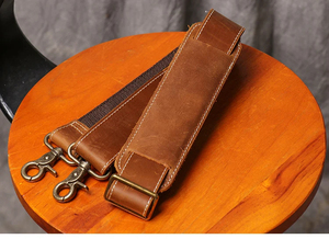 Bolsa de Viaje de Cuero Genuino, Plegable, Ligera, Gran Capacidad, Cierre de Cremallera, Resistente, Color Marrón - Product Image 6