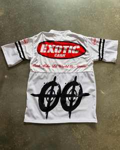 เสื้อยืดกีฬาคอวีสำหรับผู้ชายเสื้อยืดใส่เล่นฟุตบอลทรงหลวมไซส์ใหญ่พิเศษโลโก้ตามสั่ง - Product Image 3