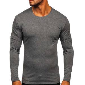 เสื้อเชิ้ตแขนยาวสำหรับผู้ชายเสื้อเชิ้ตลำลองสีเทาเข้ม - Product Image 1