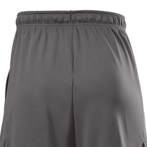 Shorts décontractés pour hommes en polyester, shorts de sport de baseball pour hommes, shorts d'été à taille élastique, amples, unis, longueur genou. - Product Image 5