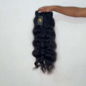 Proveedores de cabello rizado virgen 100% natural, proveedor de cabello humano virgen brasileño, cabello indio negro natural en tramas. - Product Image 1