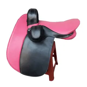 Horse Saddle Oem Service Horse Saddle Custom Made Luxury Pink And Black Color Horse Saddle