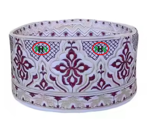 Gorros de Oración Islámicos Árabes Étnicos al por Mayor, 100% Algodón Velour, Unisex, de Bangladesh - Product Image 3