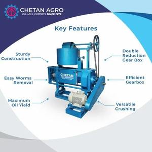 Expulseur d'usine de moulin à huile de ricin élégant 150 à 200 kg par heure - Product Image 2