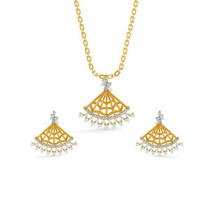 CLARA Juego de Collar y Pendientes Irina de Plata de Ley 925, Colección de Joyería Fina - Product Image 1