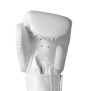 Gants blancs de Muay Thai, gants de boxe en cuir de haute qualité, gants d'entraînement et gants de kickboxing pour hommes - Product Image 3